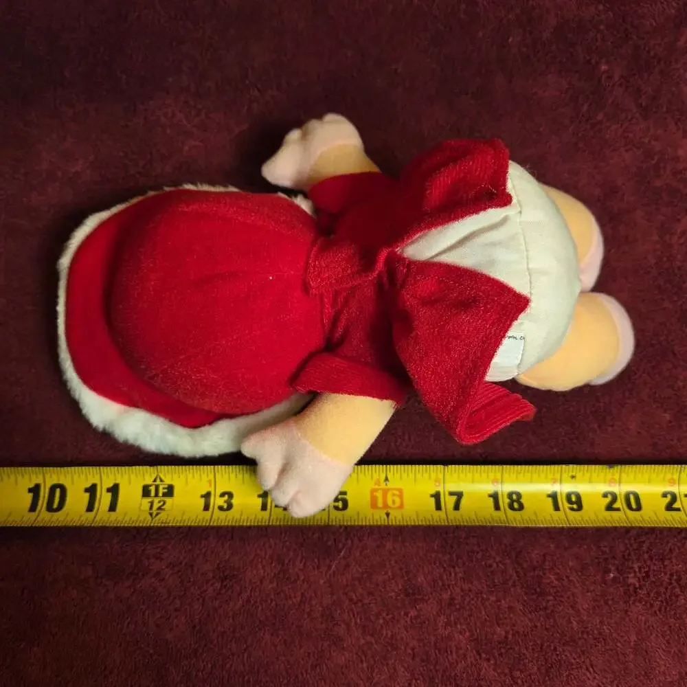 Vintage 1987 McDonald's Muppet Babies Baby Miss Piggy Christmas Plush Toy